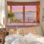 False Window Window Scenery Background Cloth