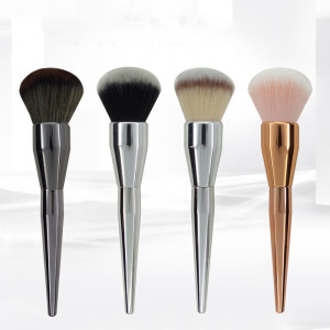 Large Single Powder Brush Rose Gold Cosmetic Brush