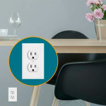 Durable Convenient Outlet Cover Duplex Wall Plate Led