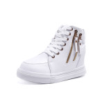 Thick-soled High-top Women's Shoes 2020 Spring And Autumn Lace-up White Shoes Casual Women's Shoes