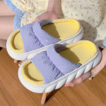 Candy Colored Cotton And Hemp Slippers For Home Use In Leisure Room