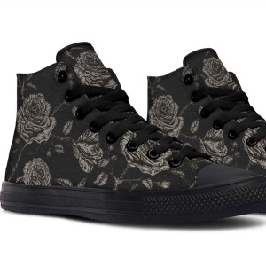 Printed Couple High-top Canvas Shoes