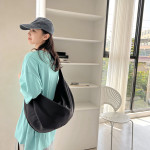 Large Capacity Cross Body Simple And Versatile Nylon Dumpling Bag