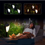 Solar Led Warm White Two-Color Acousto-Optic Lawn Lamp