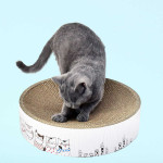 Round Corrugated Cat Grab Board Simple Bowl Shape