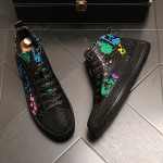 Fashion Rhinestone Sequins New Breathable High Top Board Shoes