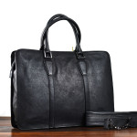 New Men's Handbag Vegetable Tanned Leather Retro Horizontal