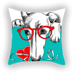 Blue Series Pet Dog Sofa Balcony Car Print Pillow Cover