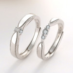 Korean Silver Angel lovers ring marriage engagement silver men and women wholesale ring manufacturer