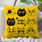 Simple Home Sofa Plush Double-sided Printing Pillow Cover Can Be Disassembled And Washed