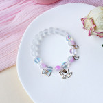 Women's Fashion Temperament Cute Cat Crystal Beads String