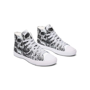 Printed Couple High-top Canvas Shoes