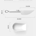 Pet Food Spoon Transparent With Scale Measurement