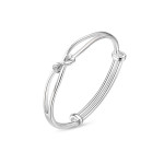 Women's Fashion Simple Mobius Silver Bracelet