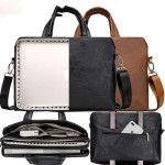 Handheld One Shoulder Business Notebook Leather Briefcase