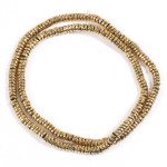 Bracelet Necklace Braided Material Straight Tube Element Piece Gold Loose Beads