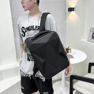 Men's Fashion Personality Laptop Hard Shell Backpack