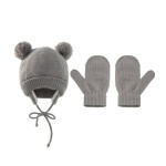 Children's Braid Hat Gloves Warm Ear Protection Children's Knitted Hat