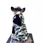 Double Hat Stitching Camouflage Pet Sweater