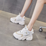 Inner Increase White Shoes Female Slimming Leisure Sports