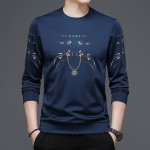 Men's Loose Casual Round Neck Long Sleeve Pullover Sweater