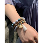 Bohemian Ethnic Style Elephant Tassel Beaded Multi-Layer Bracelet European And American Temperament Sweet Hand Ornament F10350