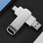 Mobile USB Drive Wholesale Rotating Metal Computer Cellphone Dual-use Fast Transmission