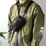 Men's Casual Mini One-shoulder Cross-body Mobile Phone Bag