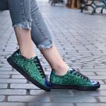 Colorful sequin casual shoes