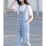 Summer Small Design Sense Niche Suspender Trousers