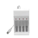 8-Slot Charger USB-Powered No. 5 And No. 7 Ni-MH Rechargeable Battery Charger