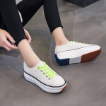 Casual Single Shoes Platform Breathable Canvas Shoes