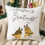 Christmas Pillow Cover Nordic Gilding Letters