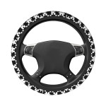 Retro Style Car Steering Wheel Cover Anti-Slip Elastic