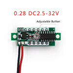 0.28 Inch Ultra-small Digital DC Voltmeter Digital Display Adjustable