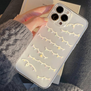 Christmas Cute Phone Case Transparent Bracket