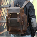 Retro Men's Backpacks For Large-capacity Travel