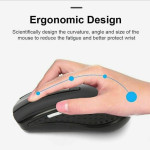 2.4GHz BLACK WIRELESS USB MOUSE SCROLL CORDLESS OPTICAL FOR PC LAPTOP UK