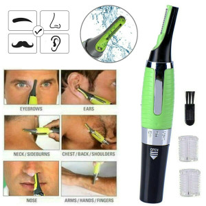 Men Nose Ear Face Neck Eyebrow Hair Mustache Beard Trimmer Shaver Clipper