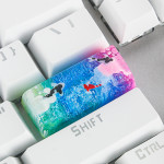 Scenery Koi Backspace Resin Keycaps For Cherry Mx Switch