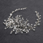 Gold And Silver Crystal Gauze Dress Accessories Headdress