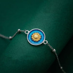 Women's Fashionable Simple Vintage Sunflower Style Bracelet