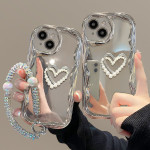 Suitable For 15 Phone Case IPhone14promax Three-dimensional Pearls