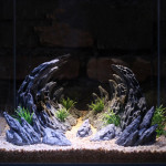 Fish Tank Simulation Qinglongshi Canyon Landscape Rockery Decoration