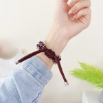 Nylon Watchband Metal Chain Creative Weaving