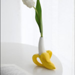 Real Ceramic Banana Vase Hydroponic Flower Arrangement