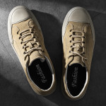 New Men's Fashionable Retro Frosted Leather Low Top Board Shoes