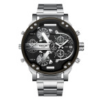 European And American Trendy Big Dial Two-place Personality Watch Men