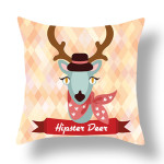 Animal Creative Home Short Plush Printing Cushion Cover