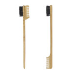 Bamboo Wood Eyebrow Brush Double-headed Three-headed Natural Material Eyebrow Sweep And Eyelash Comb